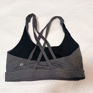 lululemon athletica Black and Gray Sports Bra